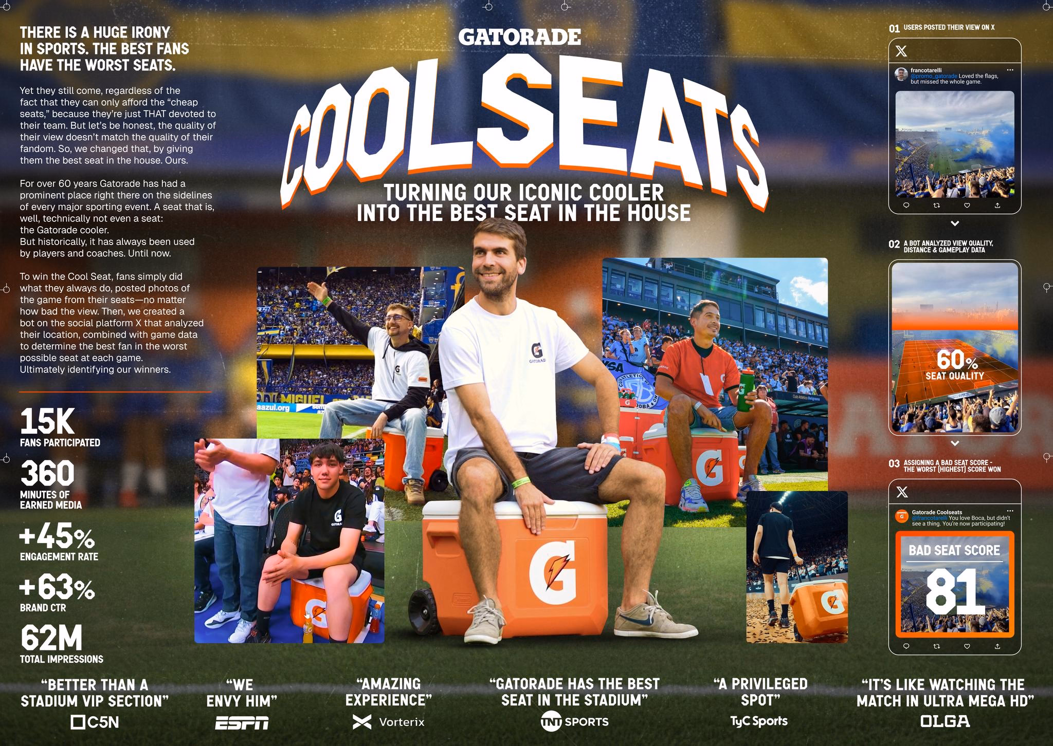 Pieza del proyecto Gatorade — Cool Seats